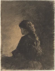 Ragazza seduta